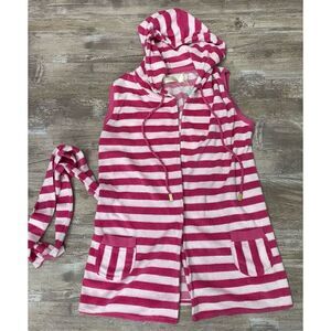 KRITIK Swim Beach Day Cover Up Draw String Tie Waist Open Front Women’s XSmall